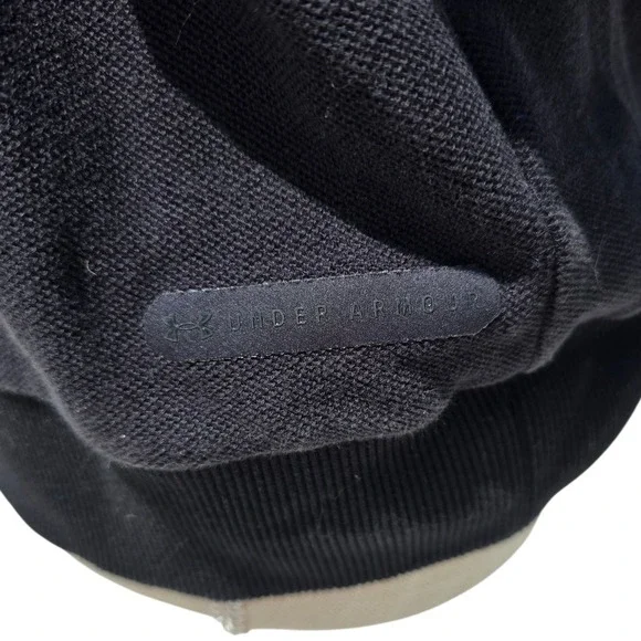 Under Armour Pullover Top Black Unstoppable Funnel Sleeveless Medium $70 - Picture 3 of 4